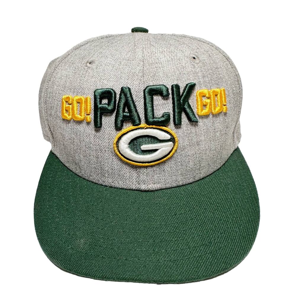 New Era Gray and Green Cap Green Bay Packers 6 3/4